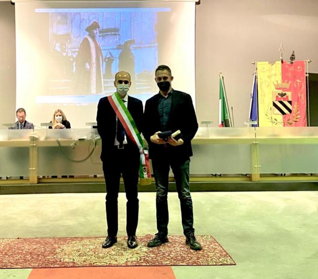 Filippo Berto Preisverleihung Ehrenbürgerverdienst