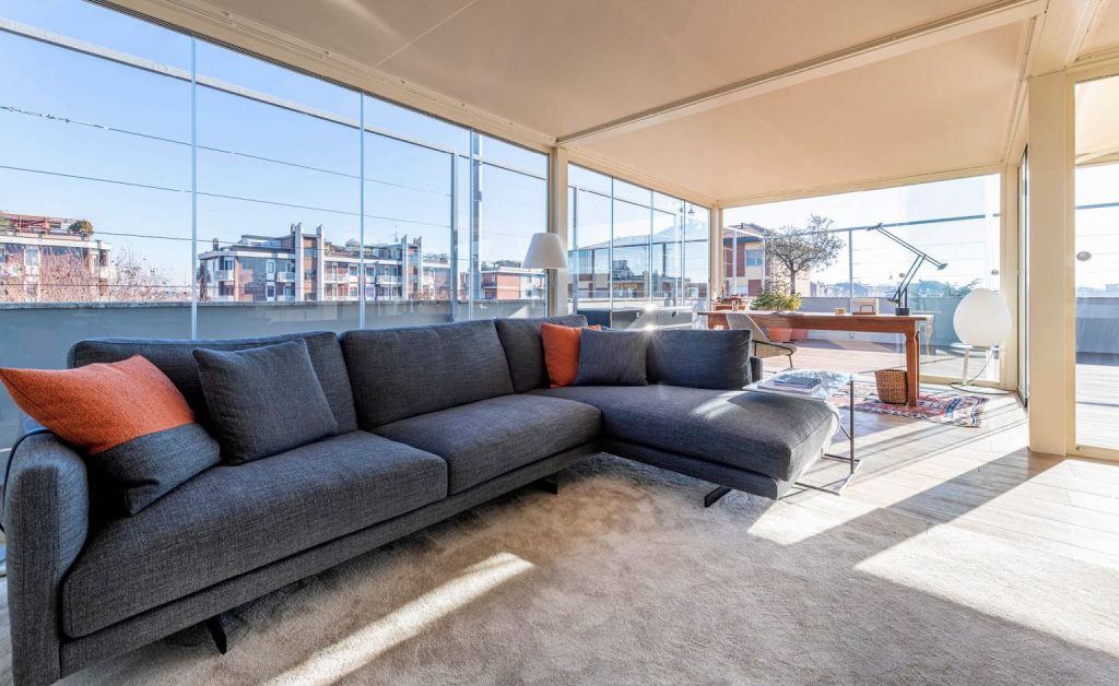 Design-Penthouse in Mailand – Zusammenarbeit mit Felletti